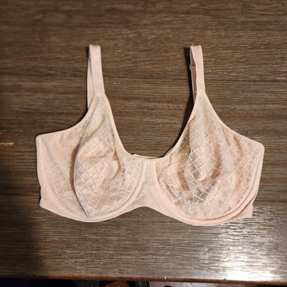 Chantelle Norah Chic Underwire Bra Nude Rose 36DDDD - Picture 2 of 9